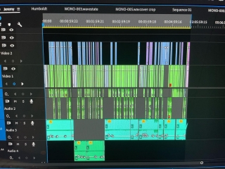This is what the timeline of a 5 minute video looks like. Mouse hand feels like I’ve been working at Maple Leaf but the same day edit is done will be posted by 10 am tomorrow. #bigtime #hustle