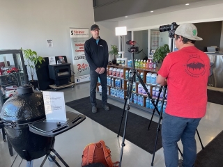 Was a pleasure to be in Dauphin to help tell the story of @steinerpandh and their expansion to a new building and addition of hot tub sales and service. 🤿