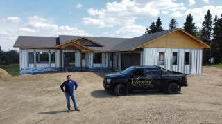 Thanks to Carlo from @vleeming_homes for touring me around central Alberta today talking about why his custom home business chooses @greenstone.canada